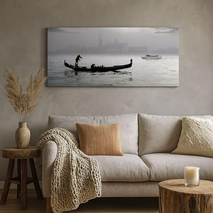Wandbilder Dekoration Wohnzimmer Venedig italien stadt wasser Panorama Bilder auf Leinwand 120x50cm