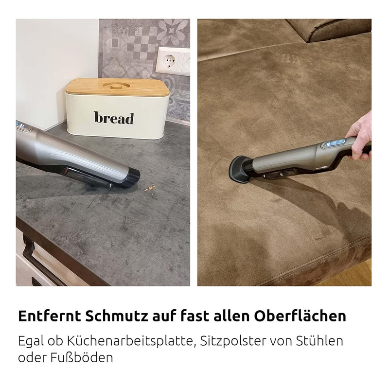 TechniSat TECHNIMAX AS Mini – Akku Handstaubsauger (bis zu 12.000 Pa Saugleistung, ca. 30 min Laufze