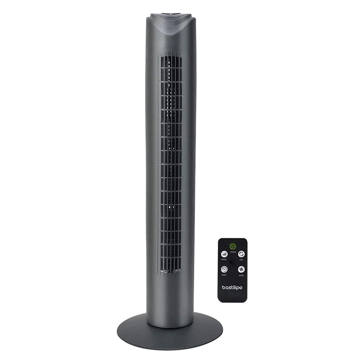 Bastilipo - Turmventilator mit Fernbedienung, 50W Leistung - 3 Geschwindigkeiten, Sagres