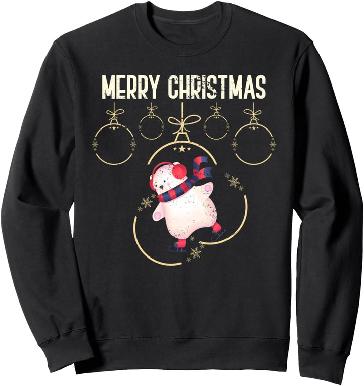 Kinder Geschenk zu Weihnachten Niedlicher Eisbär Sweatshirt