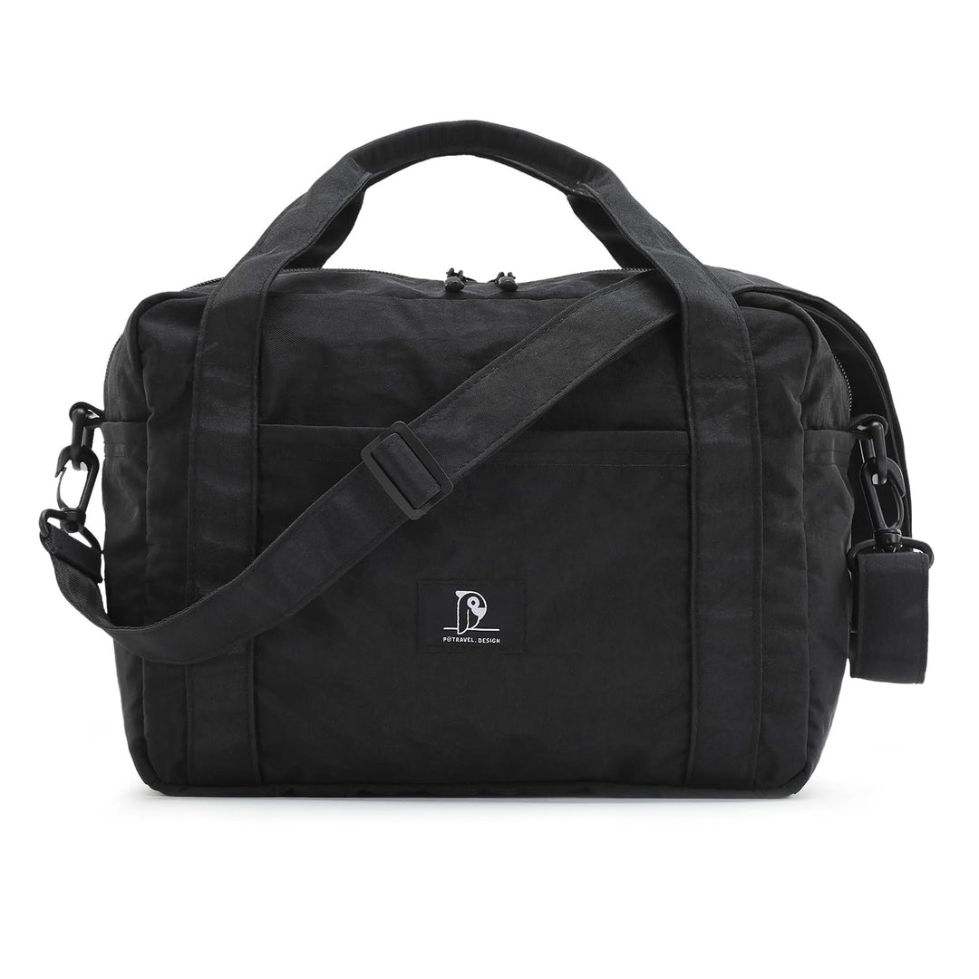 Kleine Reisetasche, Schultertasche mit Trolley-Aufsteckfunktion | 12L Reisetasche mit 6 Aussentasche