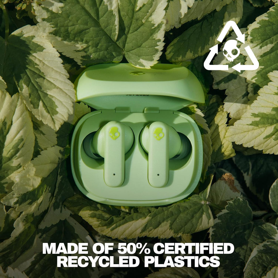Skullcandy Smokin' Buds In-Ear Wireless-Kopfhörer, 20 Std. Akkulaufzeit, 50% nachhaltiger Kunststoff