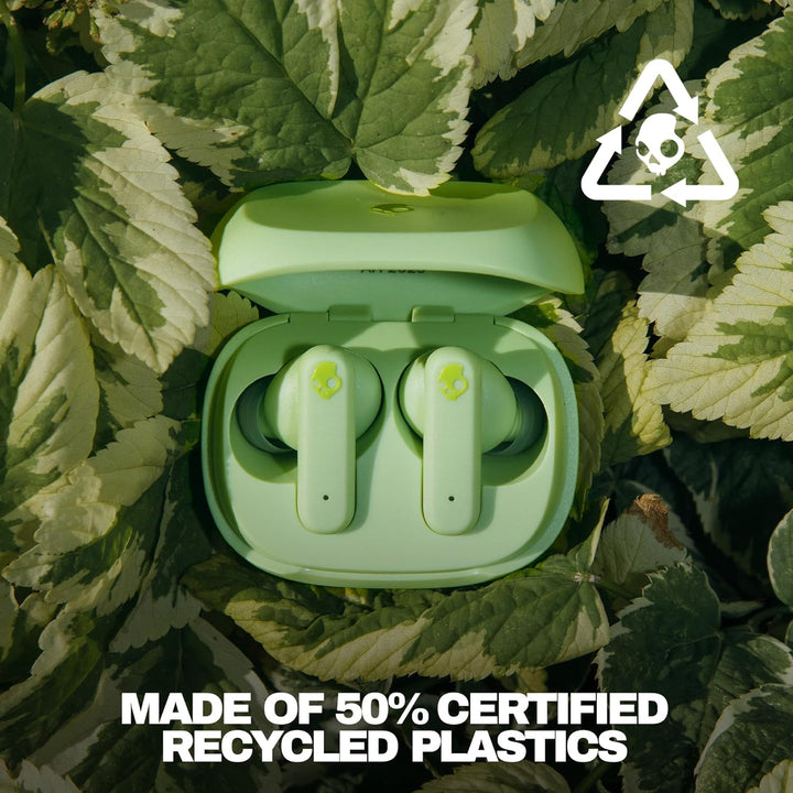 Skullcandy Smokin' Buds In-Ear Wireless-Kopfhörer, 20 Std. Akkulaufzeit, 50% nachhaltiger Kunststoff
