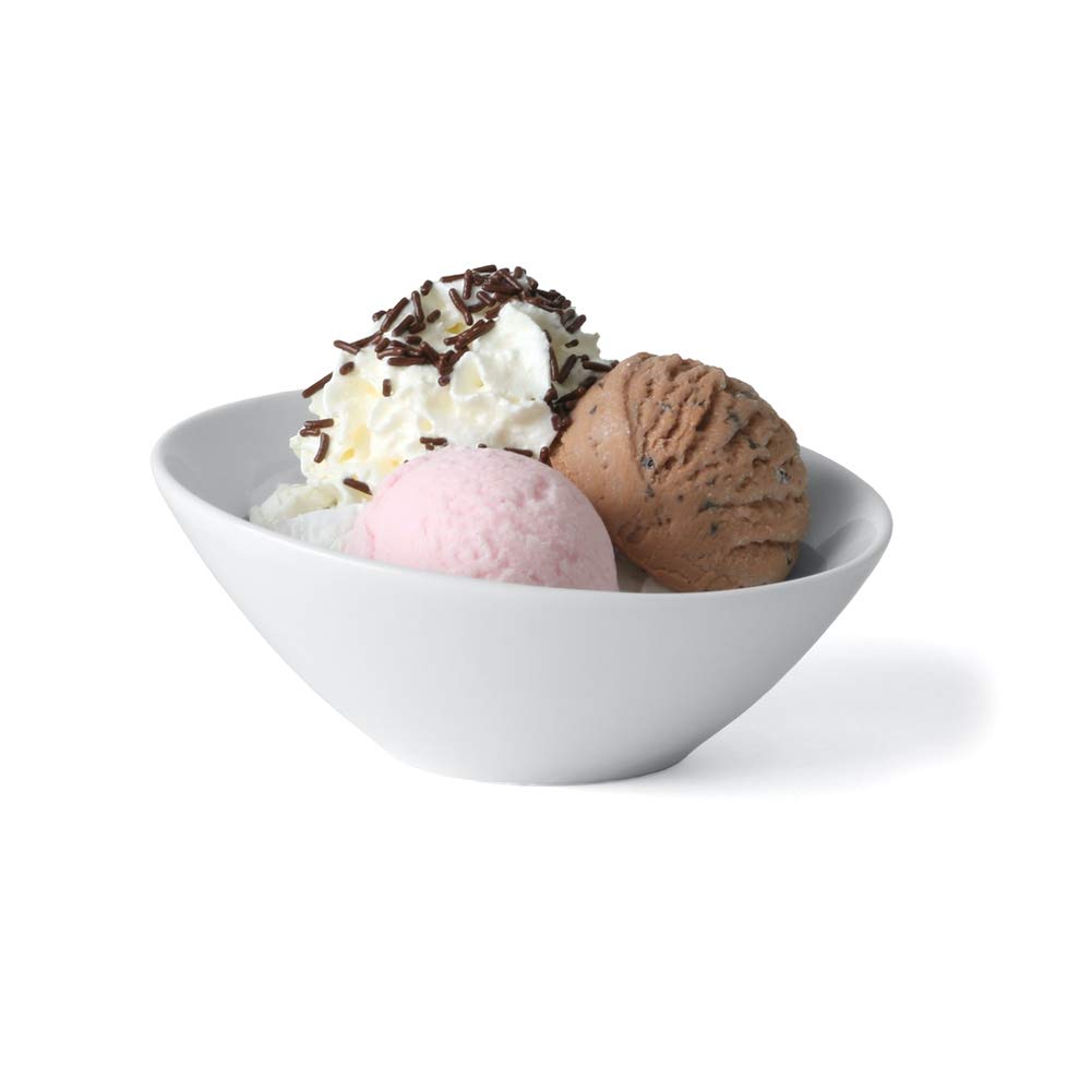 Holst Porzellan VEX 140 FA1 Eis-& Dessertschale 14 cm / 0,18 l Vexus, weiss, 14 x 14 x 6 cm, 6 Einhe
