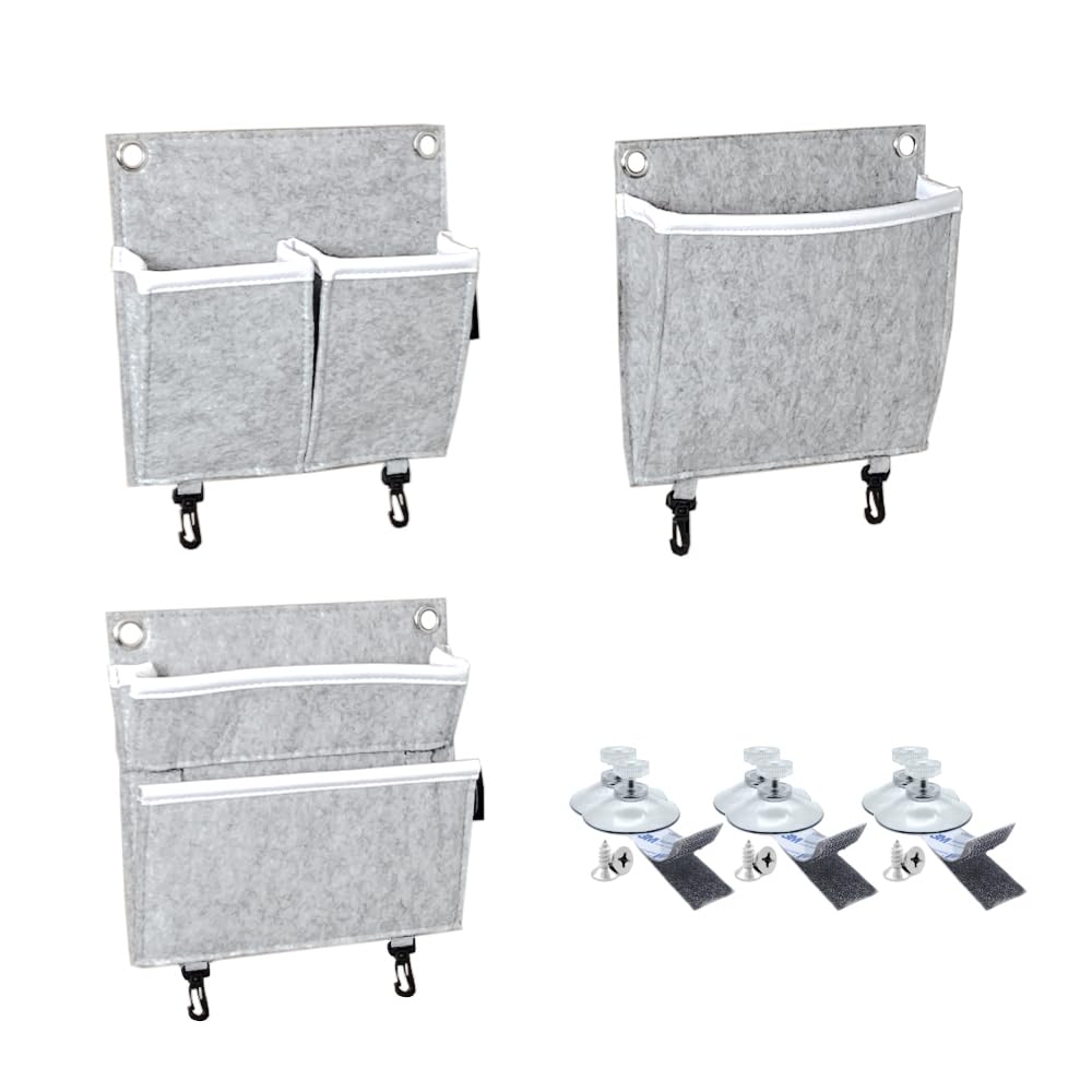 GranHin Wandorganizer Set - Organizer für Camper, Wohnmobil und Wohnwagen mit verschiedenen Montageo