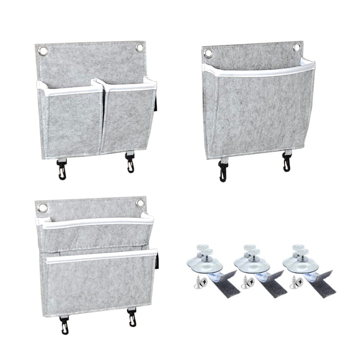 GranHin Wandorganizer Set - Organizer für Camper, Wohnmobil und Wohnwagen mit verschiedenen Montageo