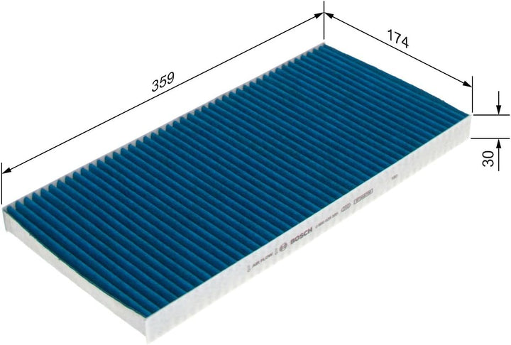 Bosch A8585 FILTER+pro Innenraumfilter - hocheffizienter Ersatzfilter - filtert effektiv Pollen, Fei