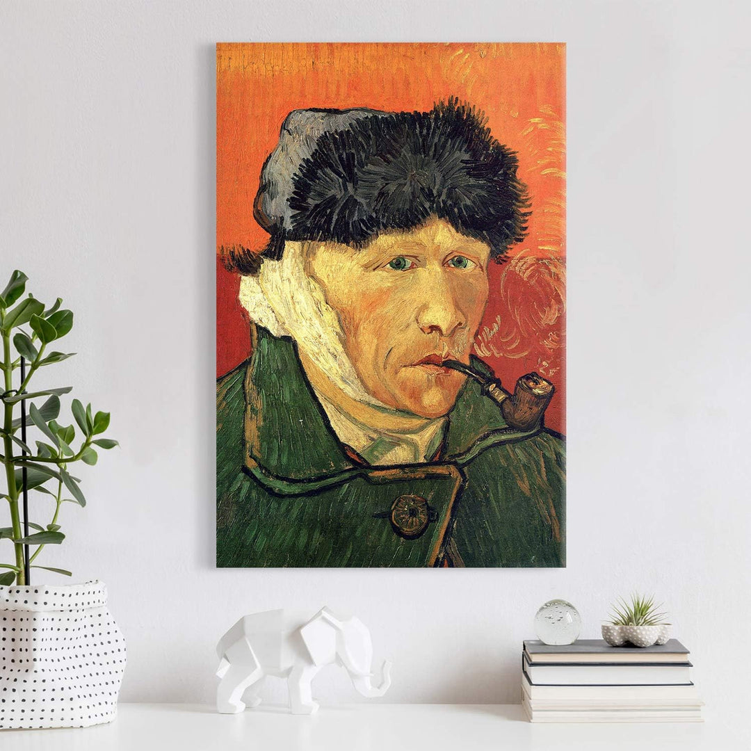 PICANOVA – Vincent Van Gogh Self-Portrait with Bandaged Ear 2 40x60 cm – Bild auf Leinwand – Leinwan
