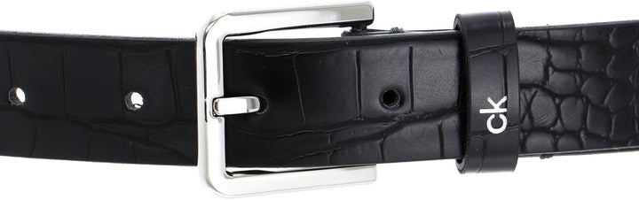 Calvin Klein CK Must Croc Fix Belt 2.5 W75 Black