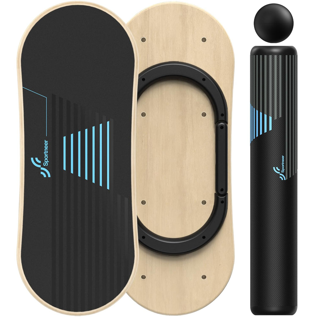 Sportneer Balance Board, 7 Modi Wackelbrett Indoorboard Skateboard Surf Balance Board mit verstellba