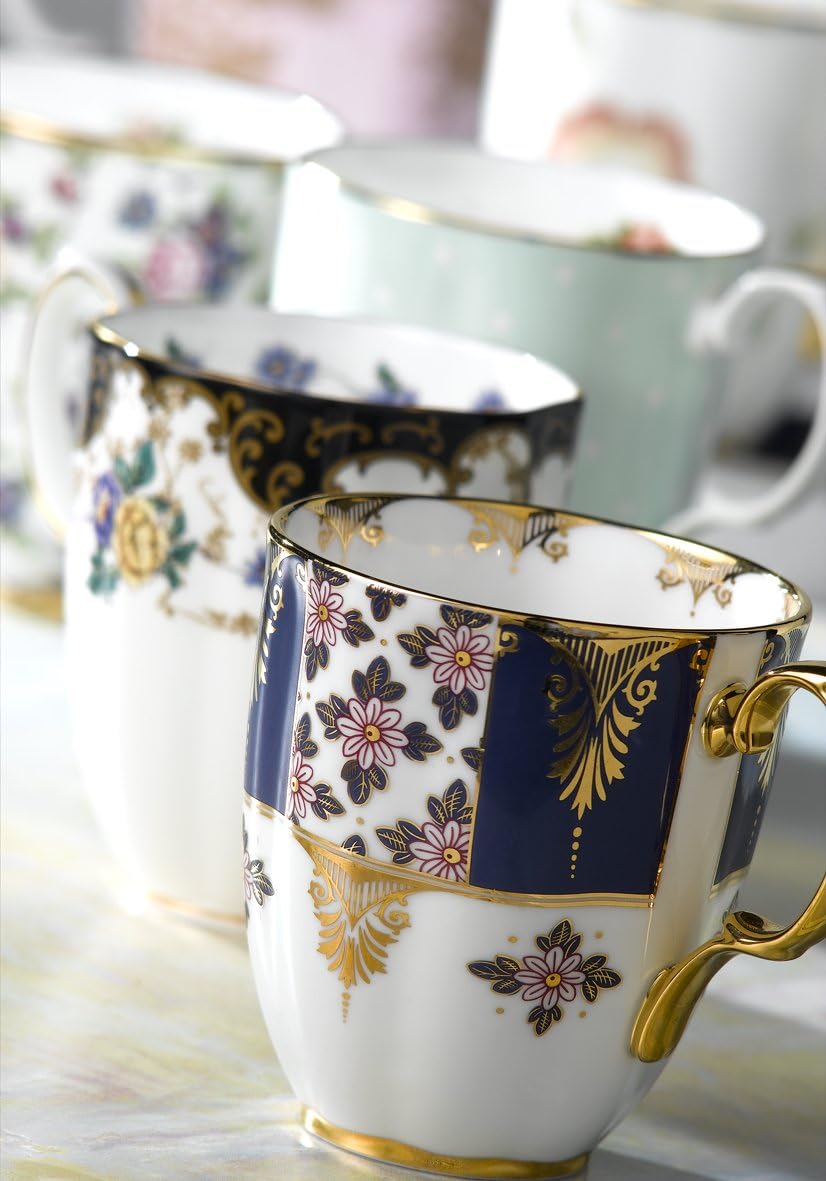 100 Years by Royal Albert 1900 Regency Tasse, Blau, Fassungsvermögen 0,4 l 14.1 oz, 14.1 oz