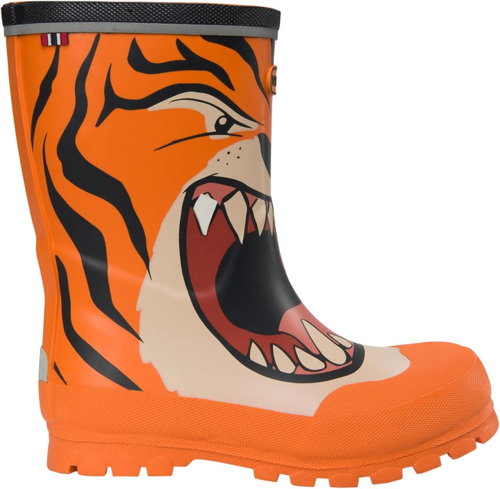Viking Jolly Print Gummistiefel Unisex Kinder 22 EU Orange Multi, 22 EU Orange Multi