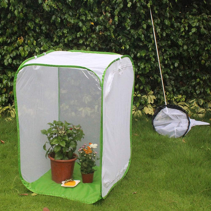 VIFERR Schmetterling Habitat Käfig, Insektenzuchtkäfig Tragbare Schmetterlingshäuser Faltbarer Netzk