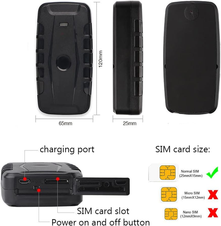 TKMARS 4G GPS Tracker Ohne ABO GPS Tracker Auto 20000mah Ultra-Lange Standby-Zeit, Stark Magnetisch