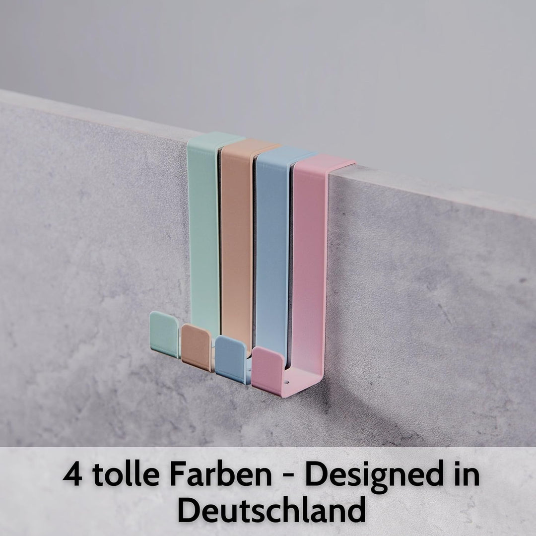 DEKAZIA® 8er-Set Türhaken Kinderzimmer bunt, Türgarderobe Kinder | Garderobenhaken Tür, Türhänger, z