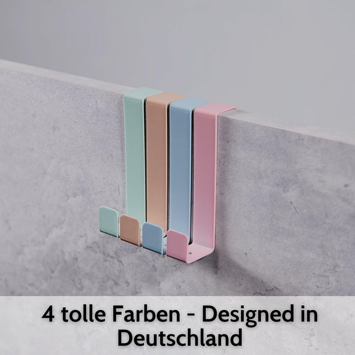 DEKAZIA® 8er-Set Türhaken Kinderzimmer bunt, Türgarderobe Kinder | Garderobenhaken Tür, Türhänger, z