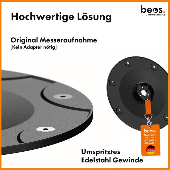 BEOS® Premium Mähroboter Tuning - Drehscheibe kompatible mit Husqvarna Automower 305 | 310 | 315x |