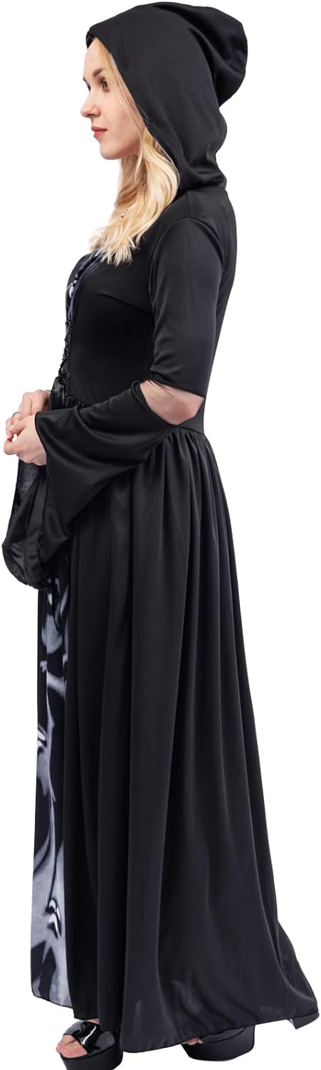 Chitomars Halloween Kostüm, Halloween Kleidung mit Kapuze Party Maskerade Karneval Bühnenstück Götti