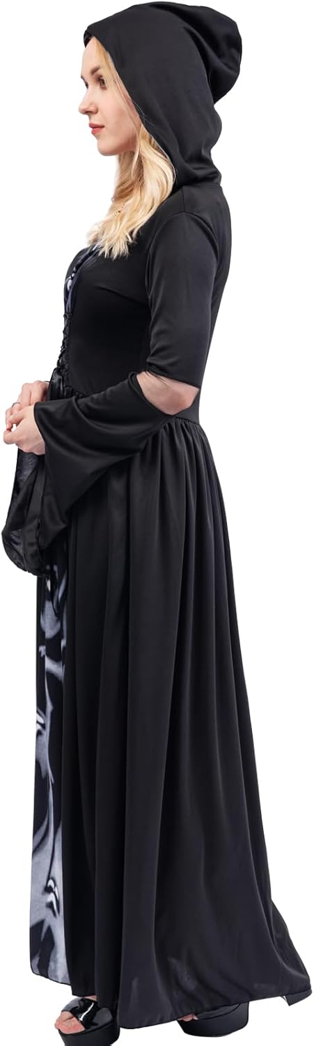 Chitomars Halloween Kostüm, Halloween Kleidung mit Kapuze Party Maskerade Karneval Bühnenstück Götti