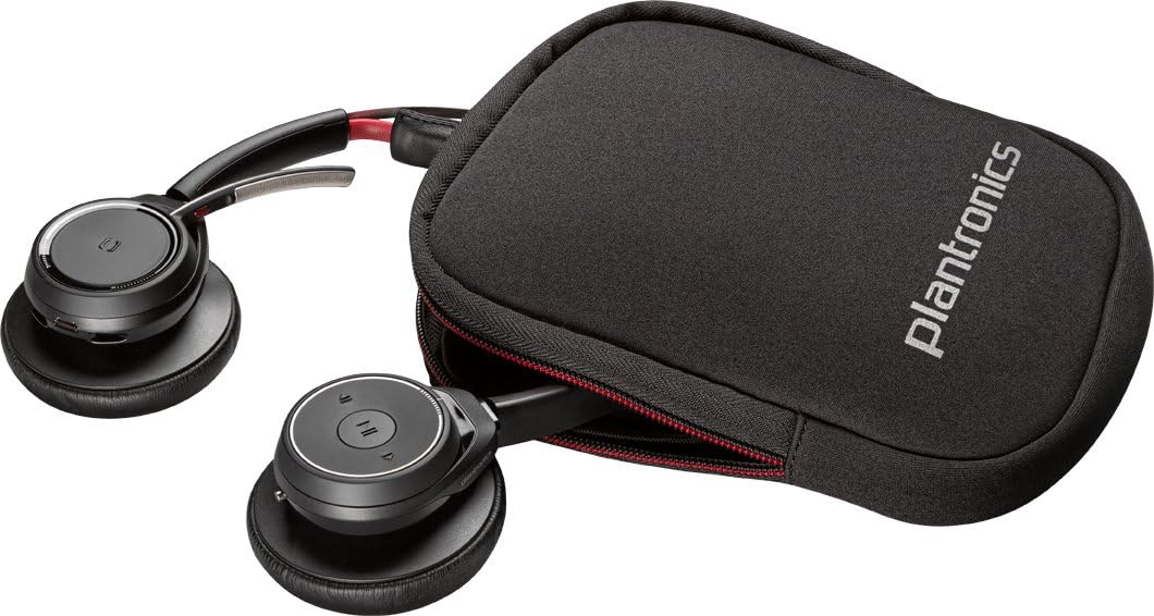 Plantronics Voyager Focus UC B825 Binaural Head-Band Black Headset – Headsets (Call Center/Office, B