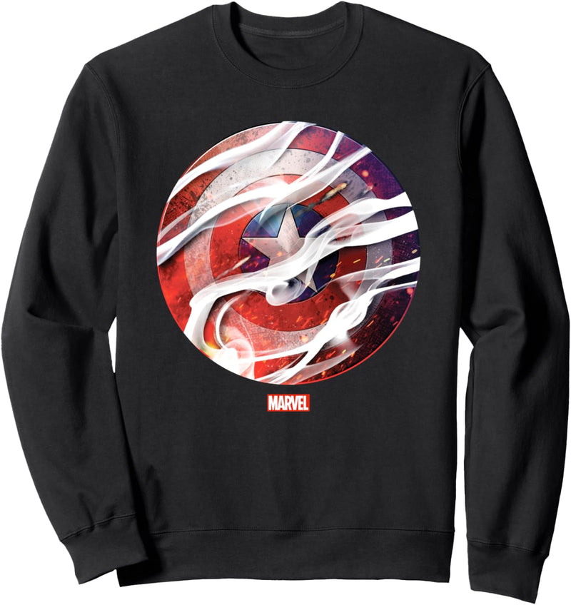 Marvel Captain America Smoke and Ember Shield Sweatshirt