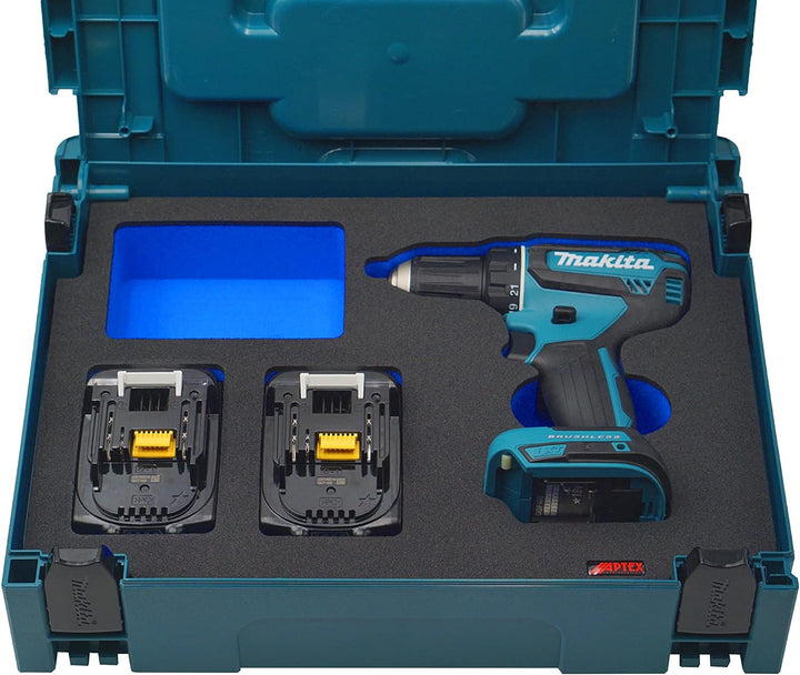 Aptex. Schaumeinlage passend für Makita Akku-Bohrschrauber DDF 484 für MakPac Gr. 1-3