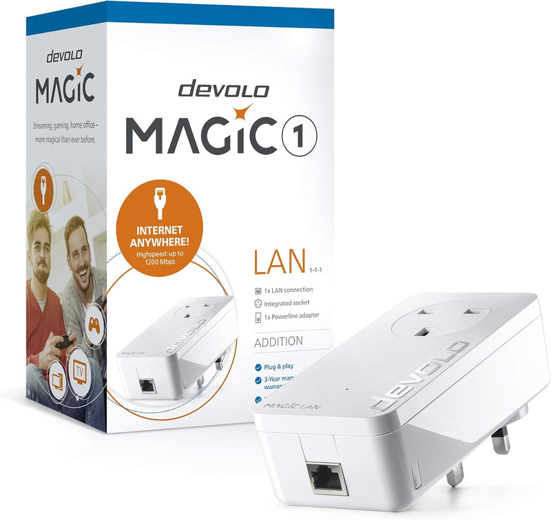 Devolo Magic LAN Extender Adapter Magic 1-1200 Mbit/s LAN-Erweiterungsadapter MAGIC 1 - 1200 Mbit/s,