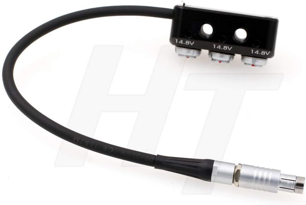 HangTon Stromverteiler Kabelbox RS 3-polig Stecker auf 2 x 0B 2-polig 1 x fischer RS 3-polig Buchse