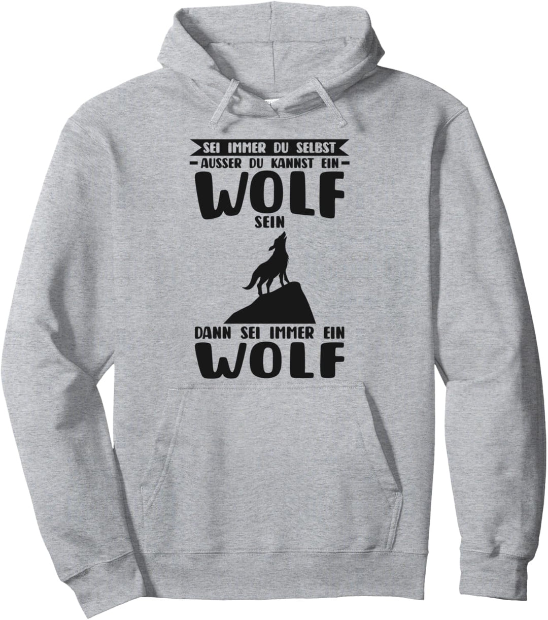 Wolf Waldtier Tier Pullover Hoodie