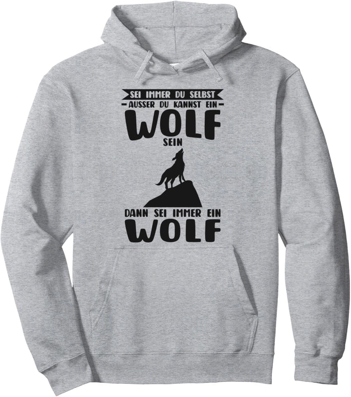 Wolf Waldtier Tier Pullover Hoodie