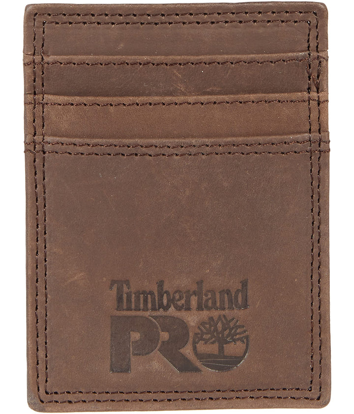 Timberland PRO Herren Leder-Fronttasche mit Geldklammer Zubehör Einheitsgrösse Dunkelbraun, Einheits