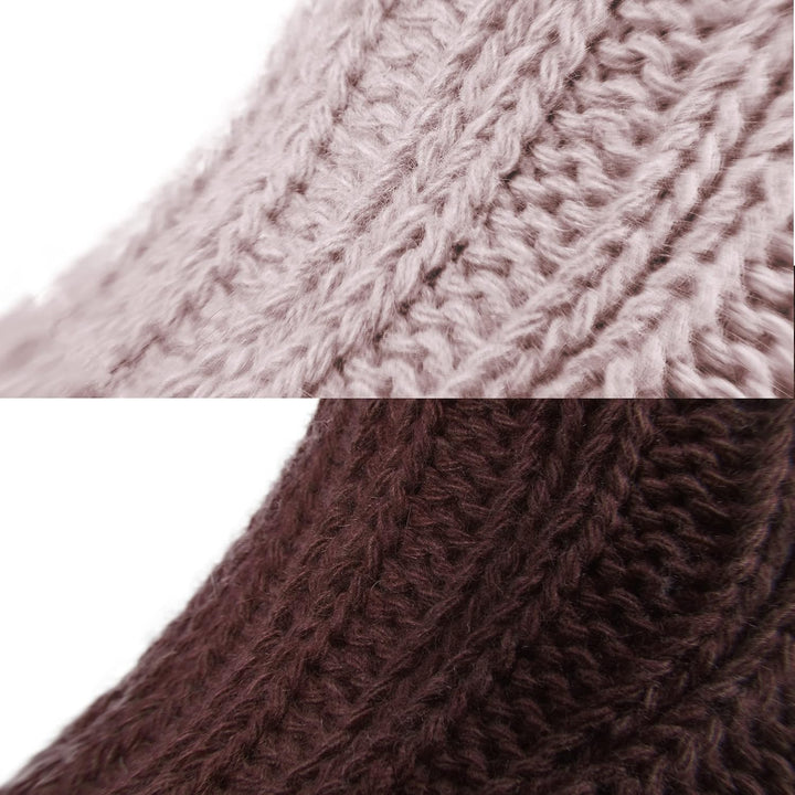 Brubaker 4 Paar Alpaka Socken sehr dick flauschig und warm - reine Alpakawolle 35-38 Brauntöne, 35-3