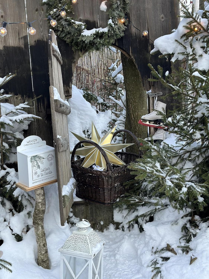 Vollweidener Kaminkorb, dunkelbrauner Kaminkorb aus Weide, Weidenkorb für Kaminholz, Kaminkorb recht