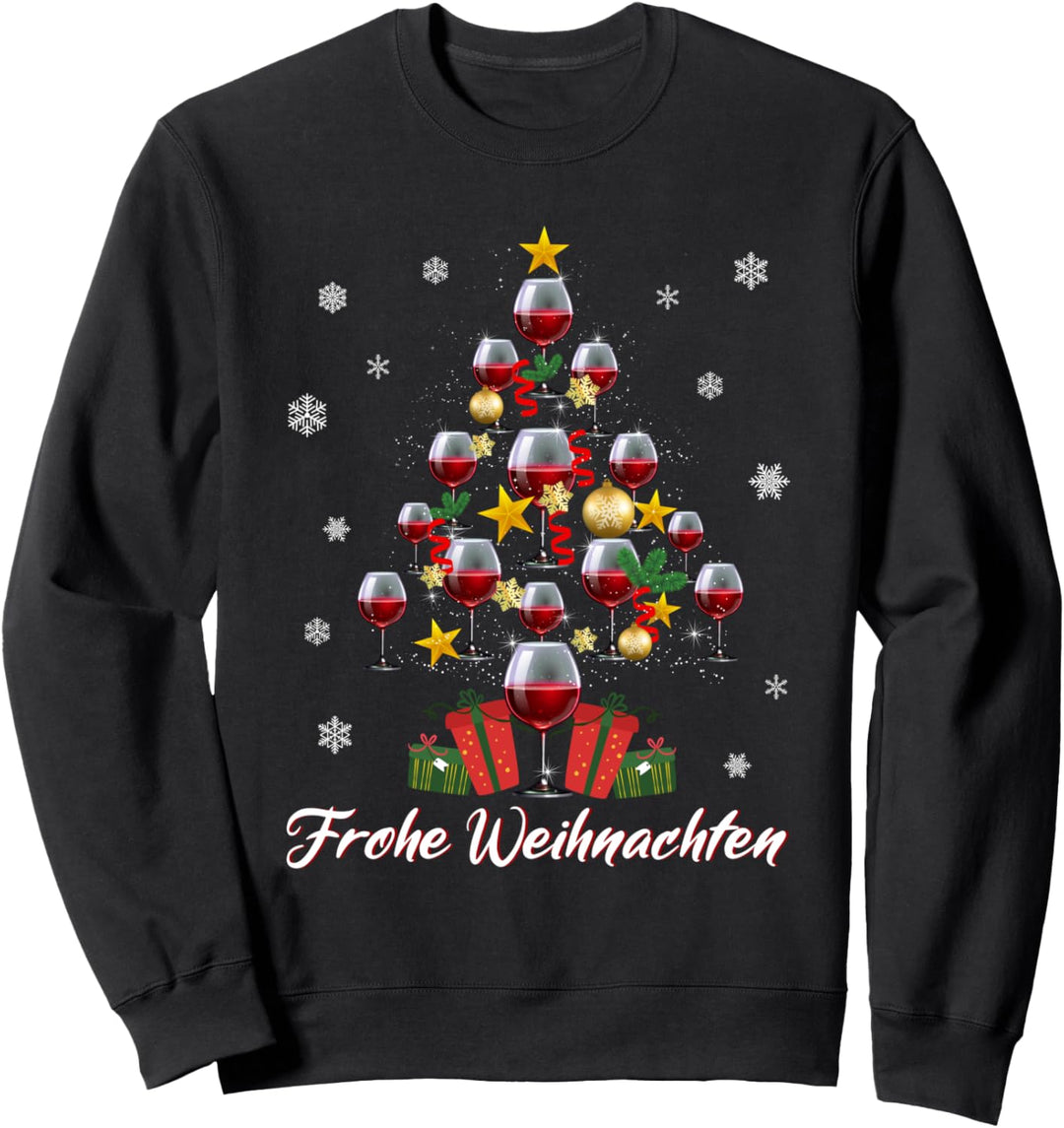 Weihnachtsoutfit Damen Herren Weihnachten Wein Weihnachts Sweatshirt
