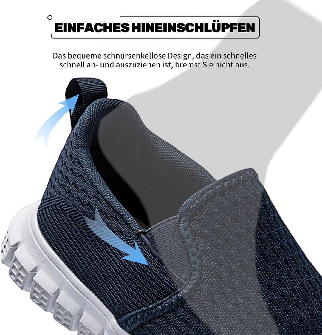 Oltyutc Herren Sneakers Slip On Schuhe Laufschuhe Sportschuhe Tennisschuhe Walkingschuhe Bequem Atmu