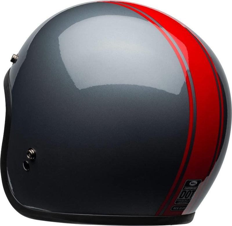 BELL HELMET CUSTOM 500 DLX RALLY GLOSS GREY/RED S