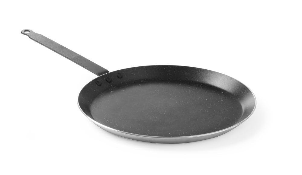 HENDI Crêpes Pfanne, geeignet für alle Herdarten und für den Einsatz in Öfen,Marmor-Antihaftbeschich