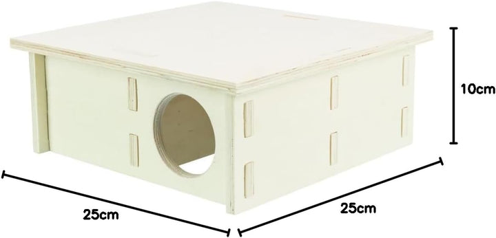 TRIXIE artgerechtes Kleintierhaus ohne Klammern und Nägel für Hamster und Mäuse, mit Vier Kammern Me