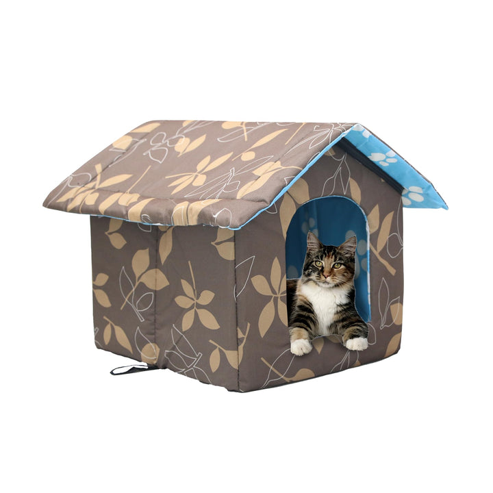 Katzenhaus Für Draussen Winterfest Wasserdicht Und Warm Faltbare Pet Tierheim Für Katzen Mit Abnehmb