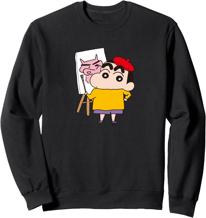 【Manga】Crayon Shin-chan, drawing Shin-chan Sweatshirt