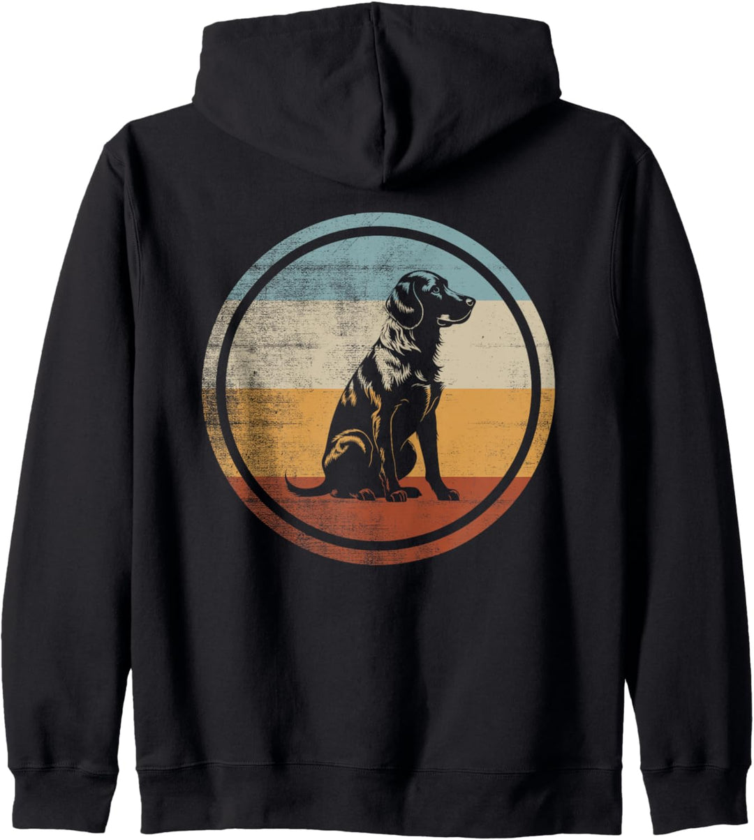 Retro Design Epagneul Breton Hund Kapuzenjacke