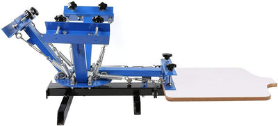 SDKEHUI Siebdruckmaschine 45x55cm Silk Screen Printing Machine 4 Farbe 1 Station Siebdruckmaschine D