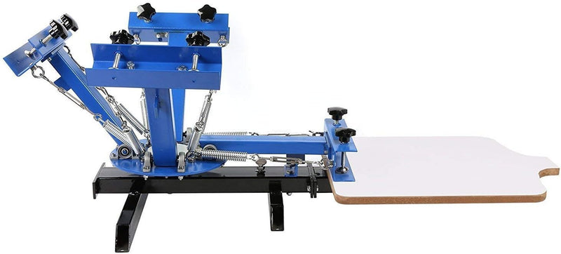 SDKEHUI Siebdruckmaschine 45x55cm Silk Screen Printing Machine 4 Farbe 1 Station Siebdruckmaschine D