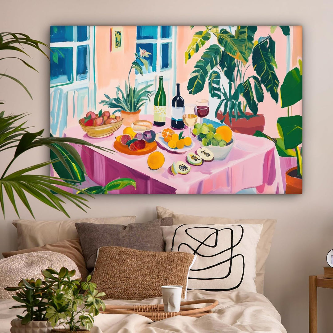 MuchoWow© Leinwandbild Gross 120x80 cm XXL Dekoration Wohnzimmer Bilder Pictures Wall Decoration Liv
