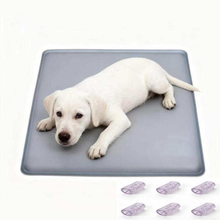 Waschbare Haustier Pads für Hunde und Welpen - Wiederverwendbare Silikon Urinmatte für Puppy, Mehrzw
