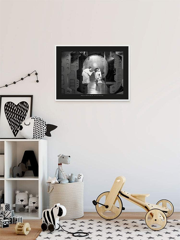 Komar Wandbild | Star Wars Classic Leia R2D2 Quote | Kinderzimmer, Jugendzimmer, Dekoration, Kunstdr