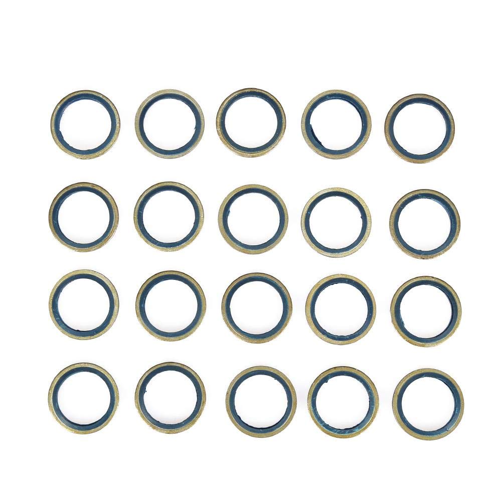 240pcs Dichtring Kupfer Unterlegscheiben gummidichtung Ölring Ablassschraube Dichtung Kombination Bo