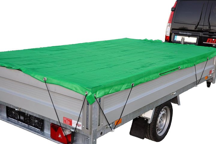 Anhängernetz Gewebenetz 1500 x 2700 mm grün 1,5m x 2,7m, 1,5m x 2,7m