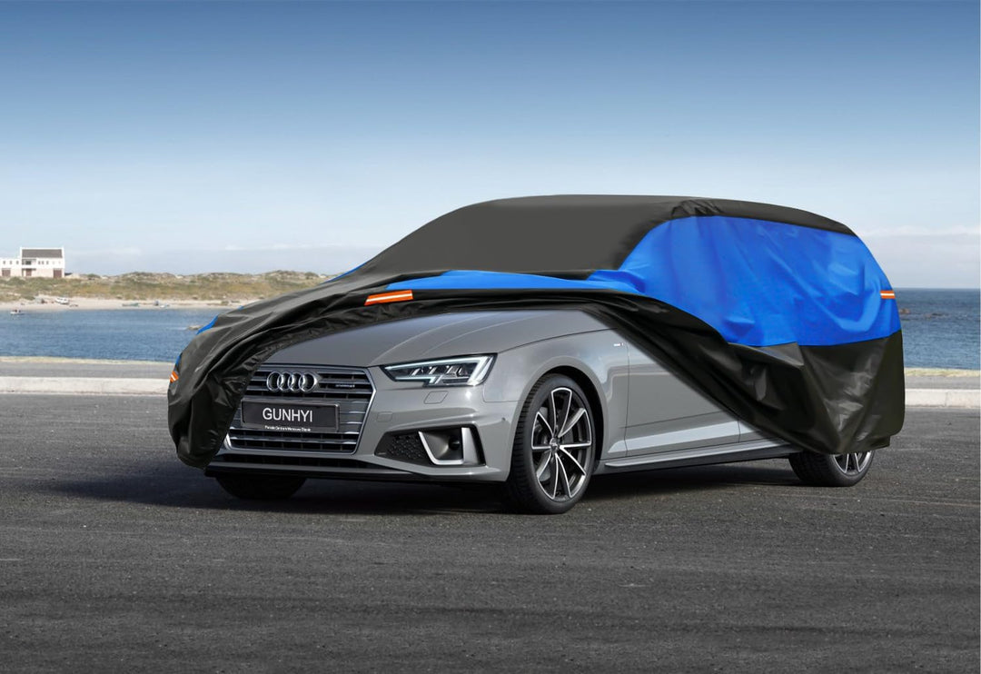 Gunhyi Kombi Autoabdeckung Wasserdicht Atmungsaktiv, Abdeckplane für Audi A4 S4 RS4 Avant Allroad, A