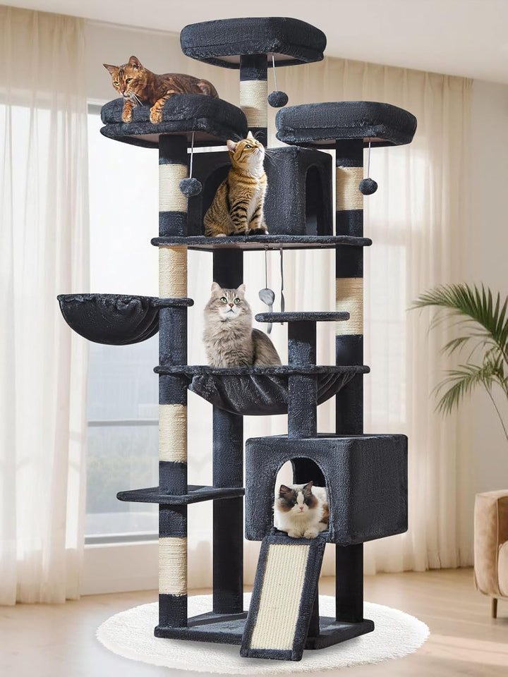 Taoqimiao 193CM Kratzbaum Gross XXL, Katzenbaum Katzenbaum Grosse Katzen Stabil Katzenkratzbaum mit